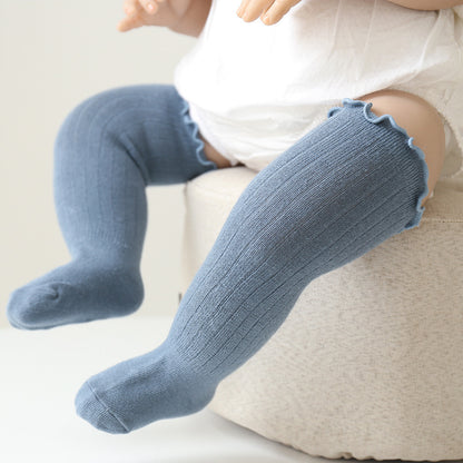 Children's Wooden Ear Over The Knee Mid-calf Length And Knee High Socks - X2-Shopping
