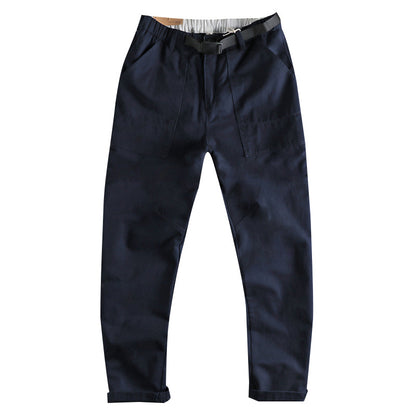 N I Buckle Belt Three-dimensional Cutting Workwear Casual Pants