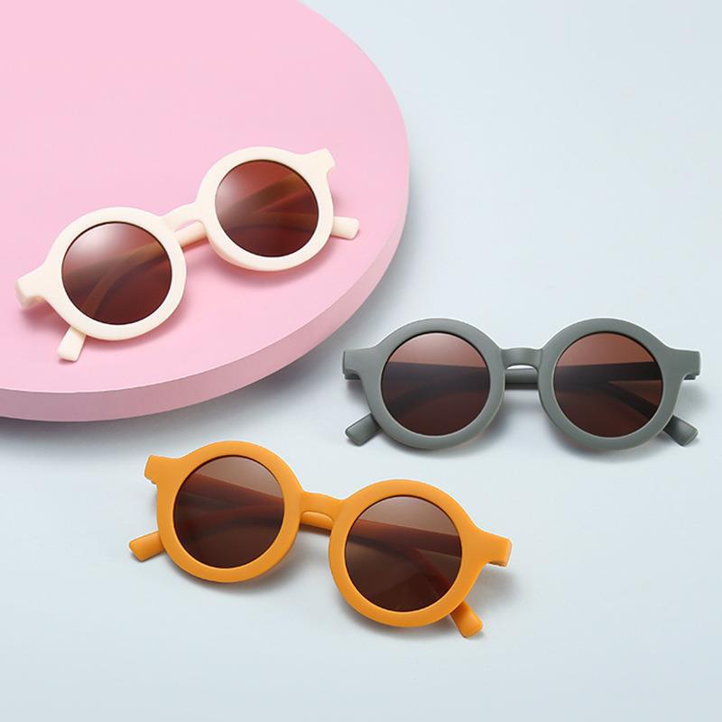 Children's Sunglasses Vintage Round Frame Sun Glasses - X2-Shopping