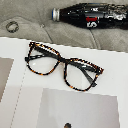 Internet Celebrity Vintage With Large Rims Glasses Women's Korean-style Ins Round Face - X2-Shopping