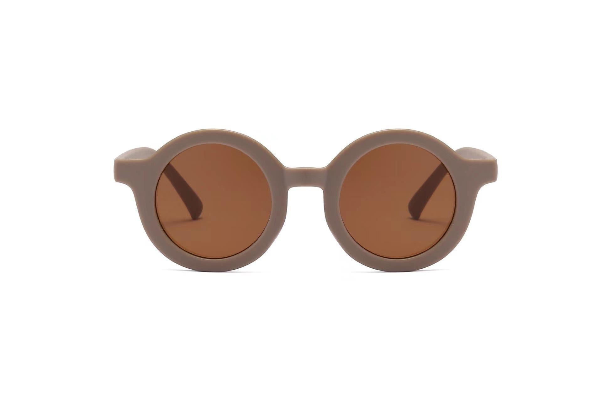 Children's Sunglasses Vintage Round Frame Sun Glasses - X2-Shopping