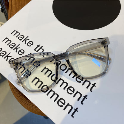 Internet Celebrity Vintage With Large Rims Glasses Women's Korean-style Ins Round Face - X2-Shopping
