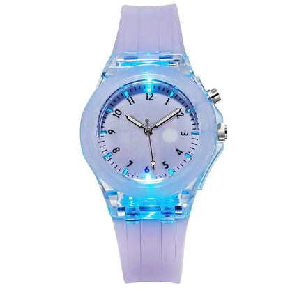 Silicone Cartoon Children's Luminous Fruit Pattern Watch