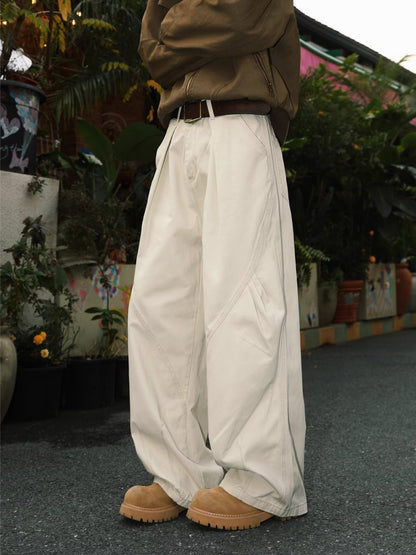 American High Street Pleated Straight Men's Loose All-matching Pants