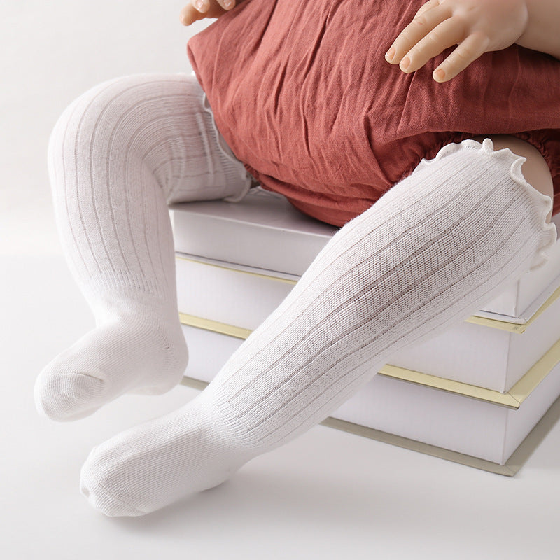Children's Wooden Ear Over The Knee Mid-calf Length And Knee High Socks - X2-Shopping