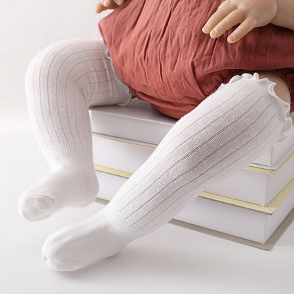 Children's Wooden Ear Over The Knee Mid-calf Length And Knee High Socks - X2-Shopping