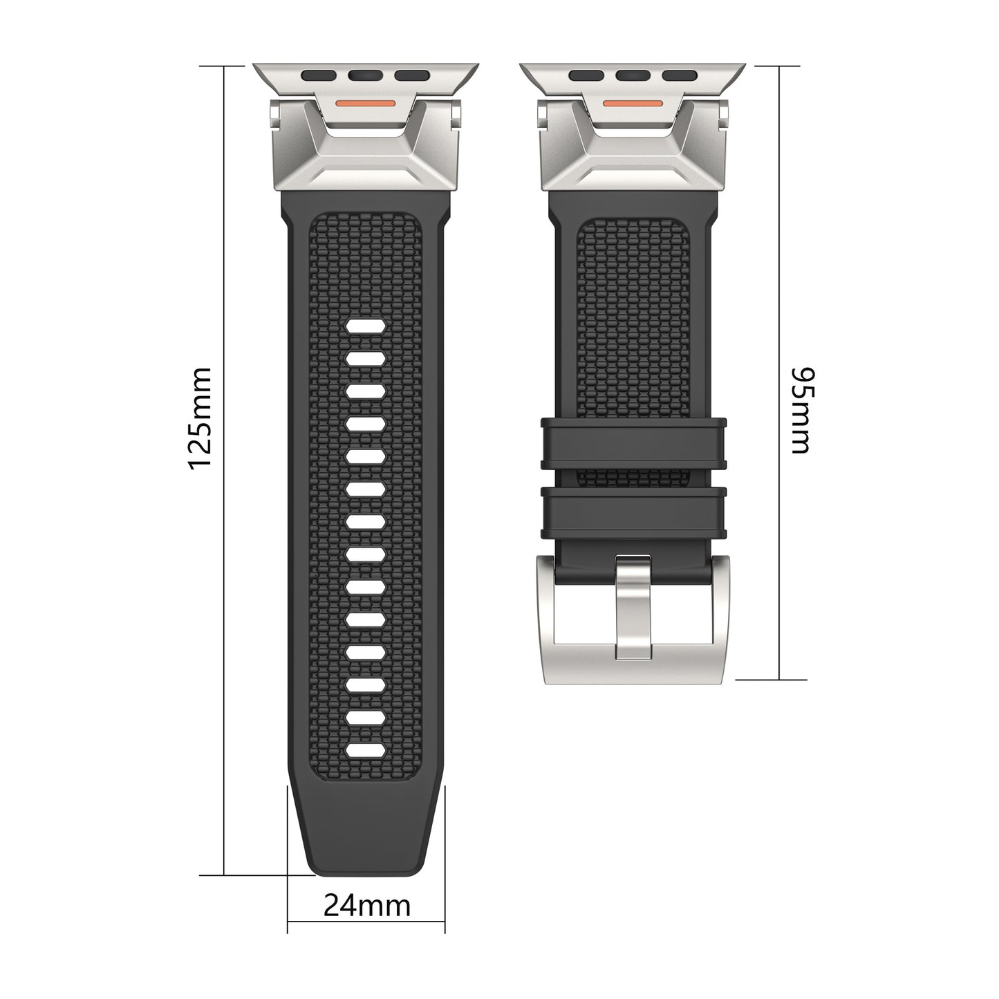 Outdoor Sports Pure Color All-matching Silicone Strap