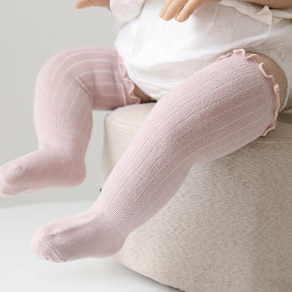 Children's Wooden Ear Over The Knee Mid-calf Length And Knee High Socks - X2-Shopping