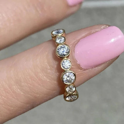 Zircon Gang Drill Refined And Simple Ring