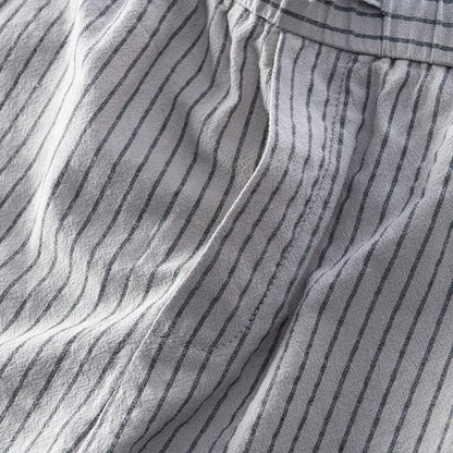 Simple Tether Casual Men's Contrast Color Striped Ankle-length Pants