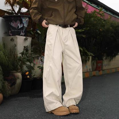 American High Street Pleated Straight Men's Loose All-matching Pants