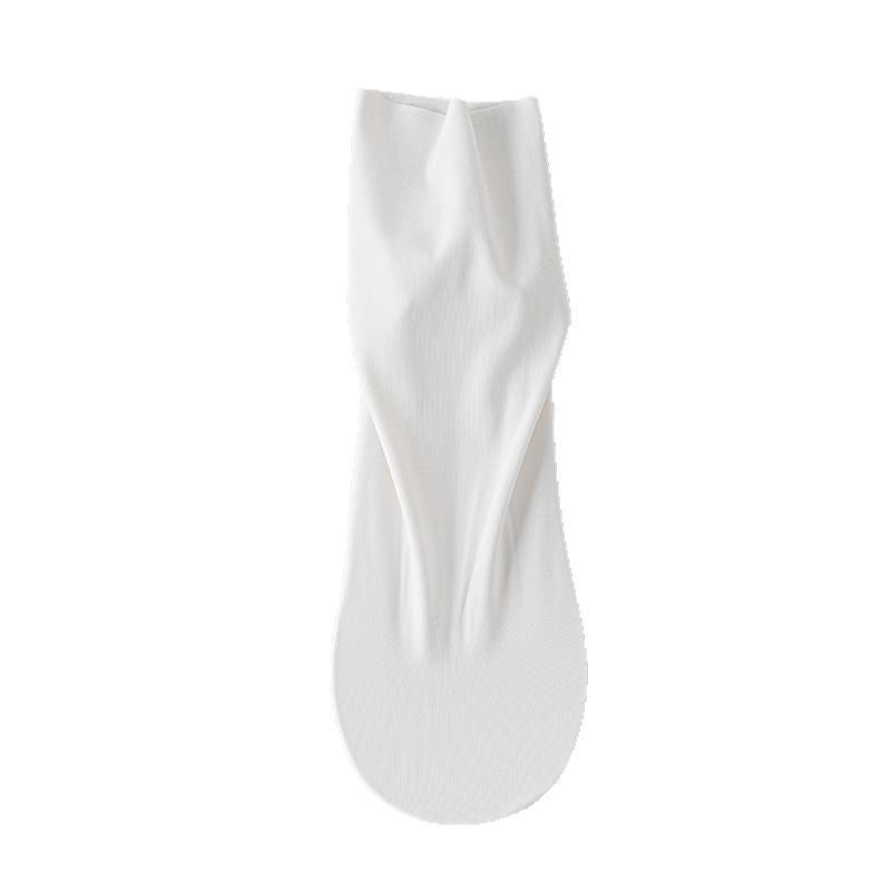 Couple Ice Silk Thigh High Socks Cotton Base Sweat-absorbent