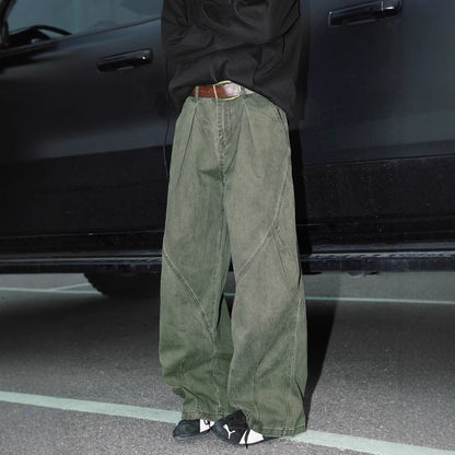 American High Street Pleated Straight Men's Loose All-matching Pants