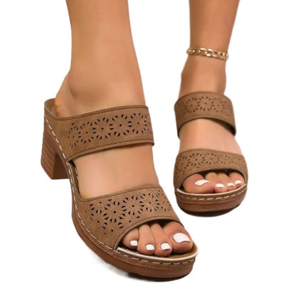 Plus Size Sandalen Atmungsaktiv Leicht Ein-Wort