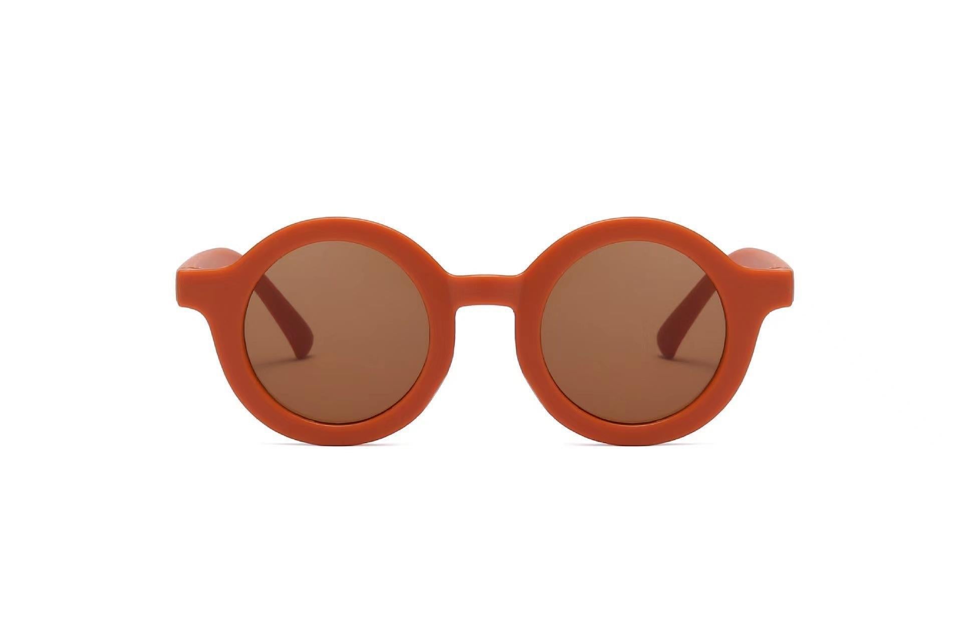 Children's Sunglasses Vintage Round Frame Sun Glasses - X2-Shopping