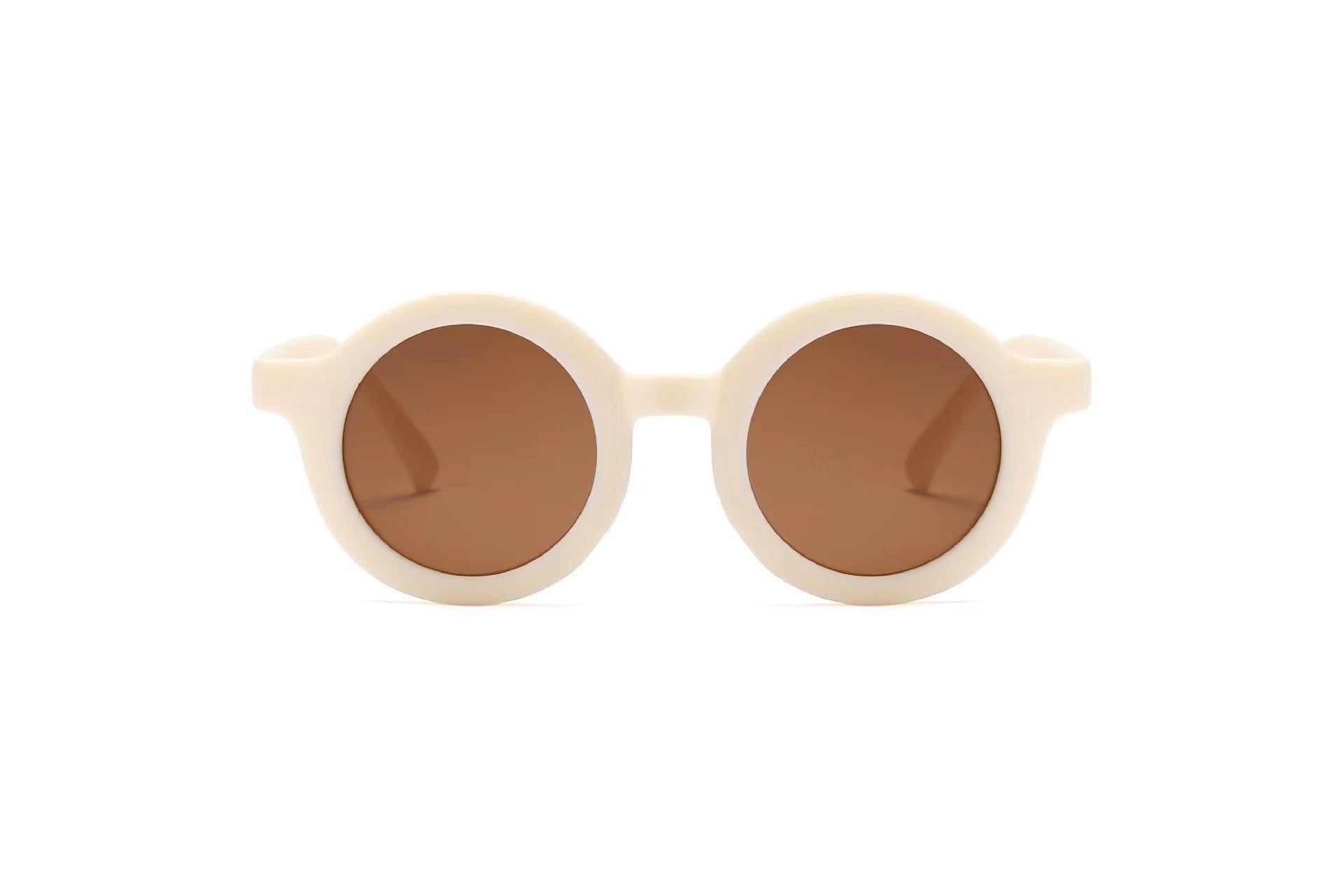 Children's Sunglasses Vintage Round Frame Sun Glasses - X2-Shopping