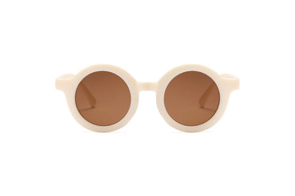 Children's Sunglasses Vintage Round Frame Sun Glasses - X2-Shopping