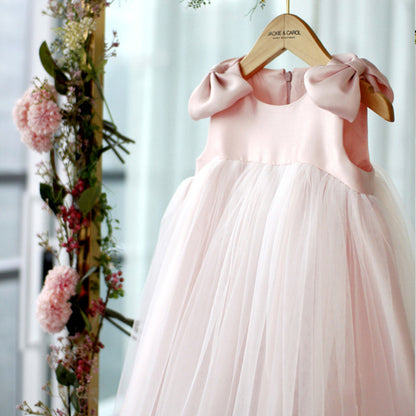 Baby Mädchen Prinzessin Kleid Blumenmädchen Hochzeit Puffy Garn Kleid
