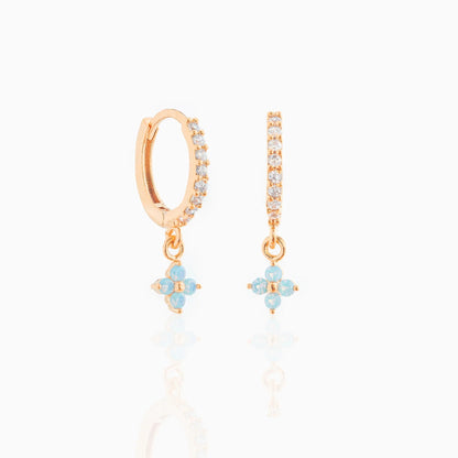 Small And Beautiful Flower Earrings Micro-inlaid Ear Clip