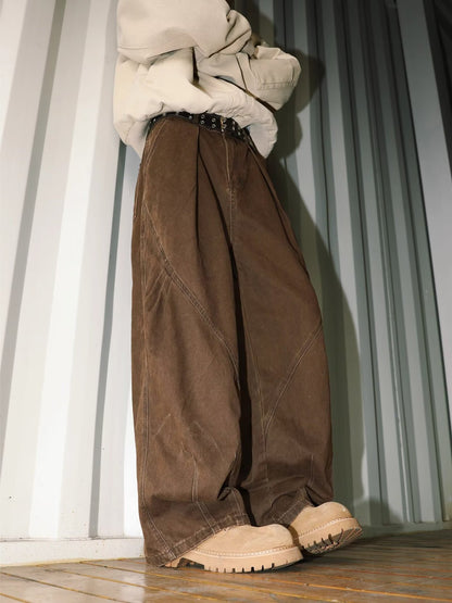 American High Street Pleated Straight Men's Loose All-matching Pants