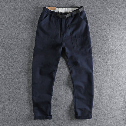 N I Buckle Belt Three-dimensional Cutting Workwear Casual Pants