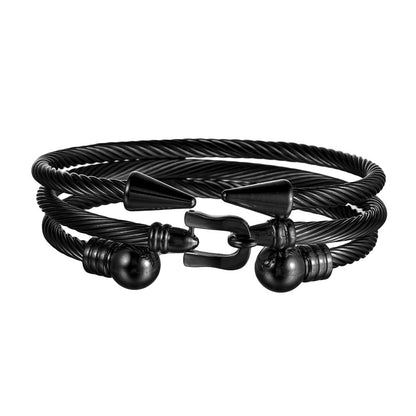 Titanium Steel Bracelet Suit Punk Creative Personality Roman