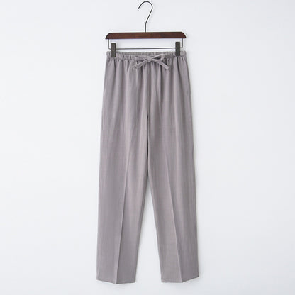 Linen Casual Pants Oversized Pants Male