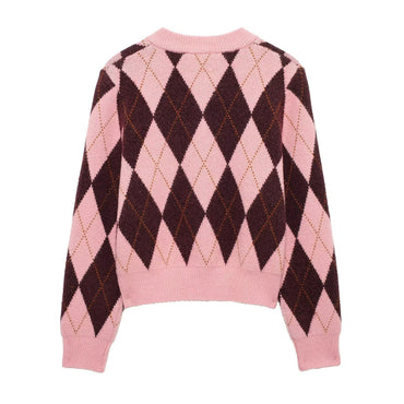 Women's Diamond Jacquard Coat