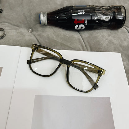 Internet Celebrity Vintage With Large Rims Glasses Women's Korean-style Ins Round Face - X2-Shopping