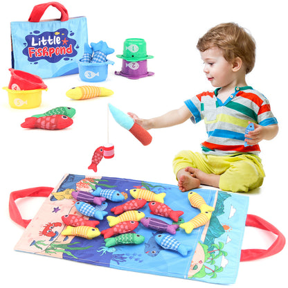 Baby Angeln Spielzeug Drei-dimensional Stoff Krabbeln Frühen Bildung Aufklärung