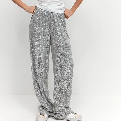 Loose Women's Wear Wide Leg Pants Fashion Straight - X2-Shopping