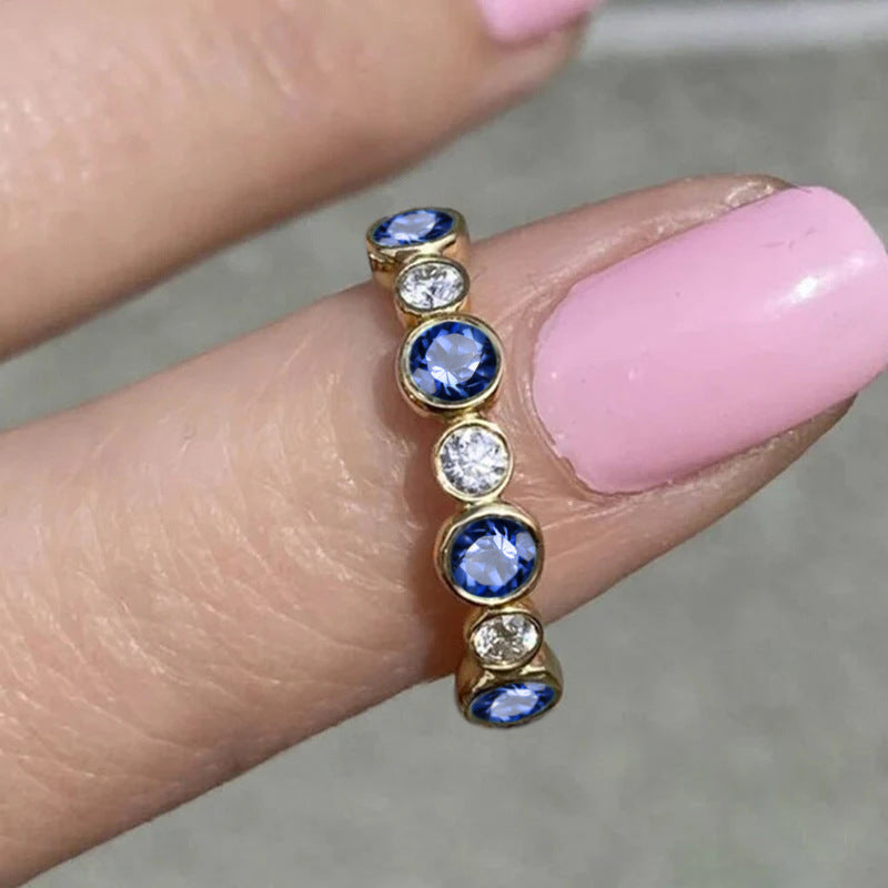Zircon Gang Drill Refined And Simple Ring