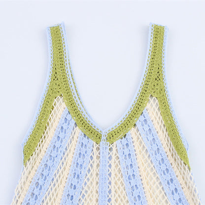 Hawaiian Vacation Style Crocheted Camisole Top