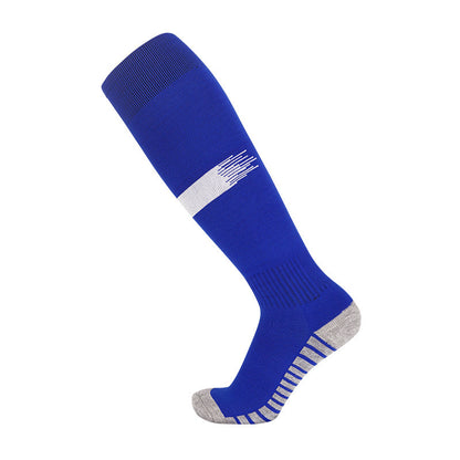 Lange, verdickte Fußballsocken für Herren, Handtuchunterseite, Trainingssport