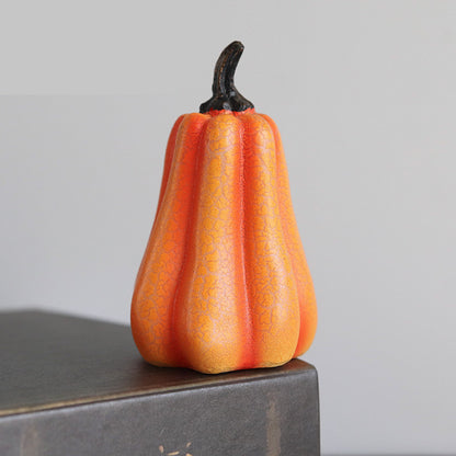 Neu Halloween Kürbis Laterne Simulation Kürbis LED Kerze Lampe Harz Leucht Kürbis