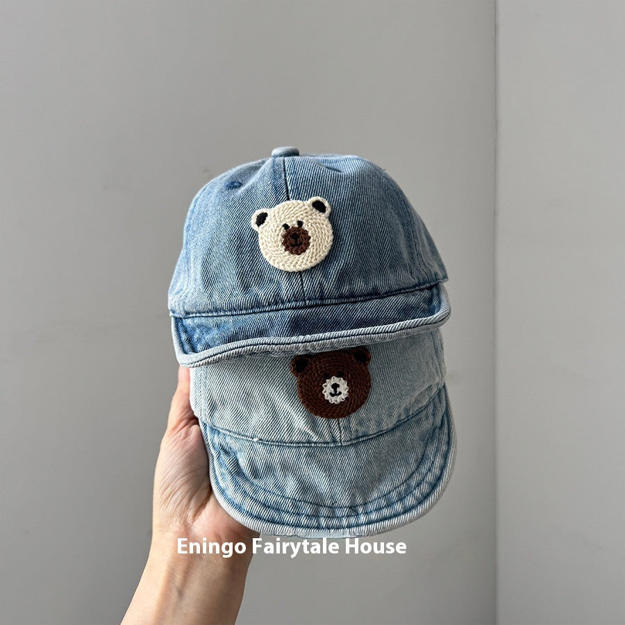 Small-month Baby Peaked Cap Spring And Autumn Denim Sunshade