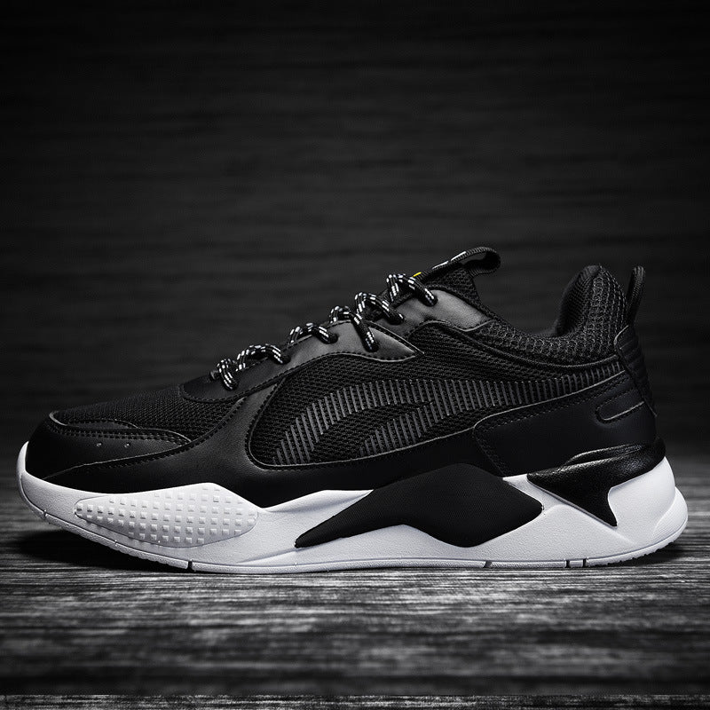 Lightweight Casual Sports Running Shoes Contrast Color Mesh Breathable Clunky Sneakers