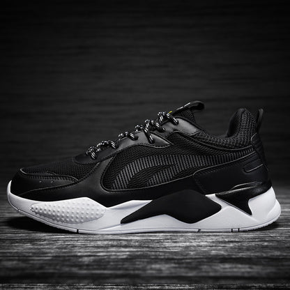 Lightweight Casual Sports Running Shoes Contrast Color Mesh Breathable Clunky Sneakers