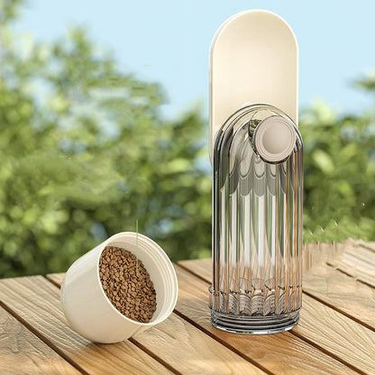 2 In 1 Pet Water Cup Segment Design Green Dog Walking Portable Drinking Cup Dog Feeding Supplies Pet Supplies Dog Walking Water Feeder Pets Products - X2-Shopping