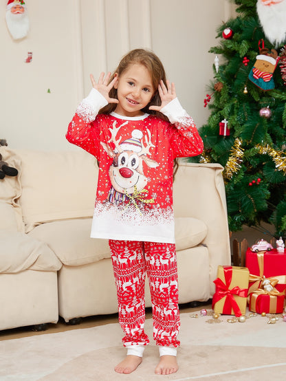 Christmas Print Long Sleeve Casual Parent-Child Suit - X2-Shopping