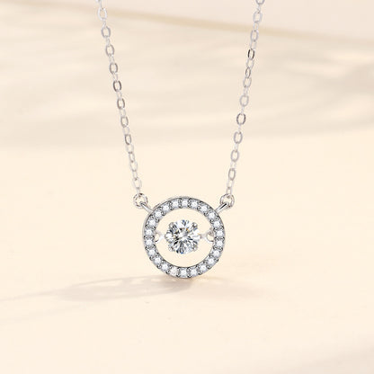 S925 Silber Pulsierende Herz Smart Sterling Silber Halskette Für Frauen