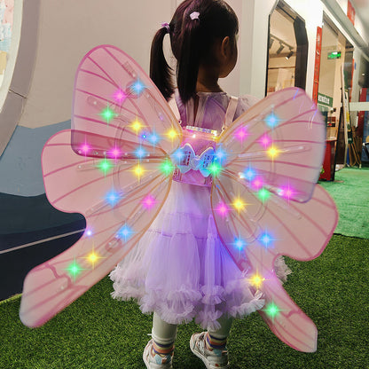 Kinder Elektrische Schmetterling Leuchtende Flügel Spielzeug Mädchen