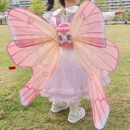 Kinder Elektrische Schmetterling Leuchtende Flügel Spielzeug Mädchen