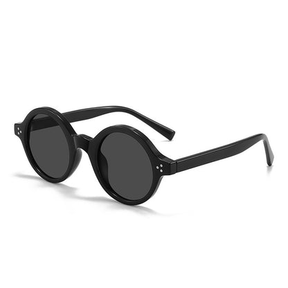 European And American Vintage Round Frame Polarized Sunglasses - X2-Shopping