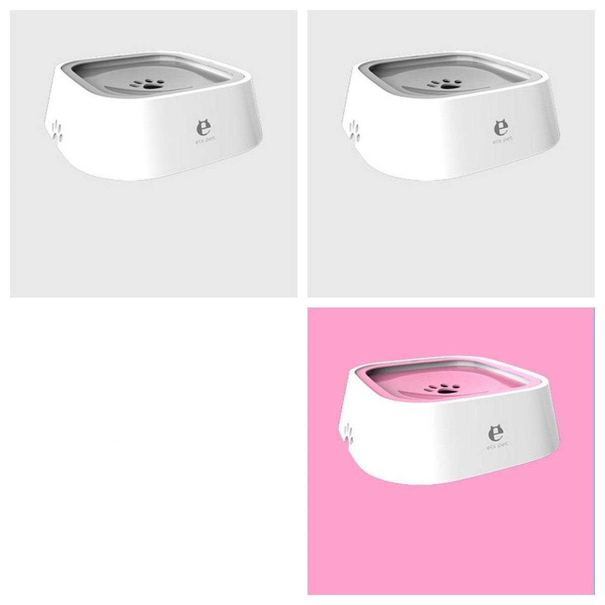 1.5L Cat Dog Water Bowl Carried Floating Bowl Anti-Overflow Slow Water Feeder Dispenser Pet Fountain ABS&PP Dog Supplies - X2-Shopping