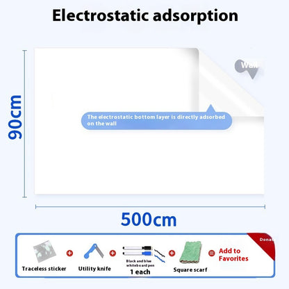 Kunststoff-Whiteboard-Wandaufkleber mit elektrostatischer Adsorption