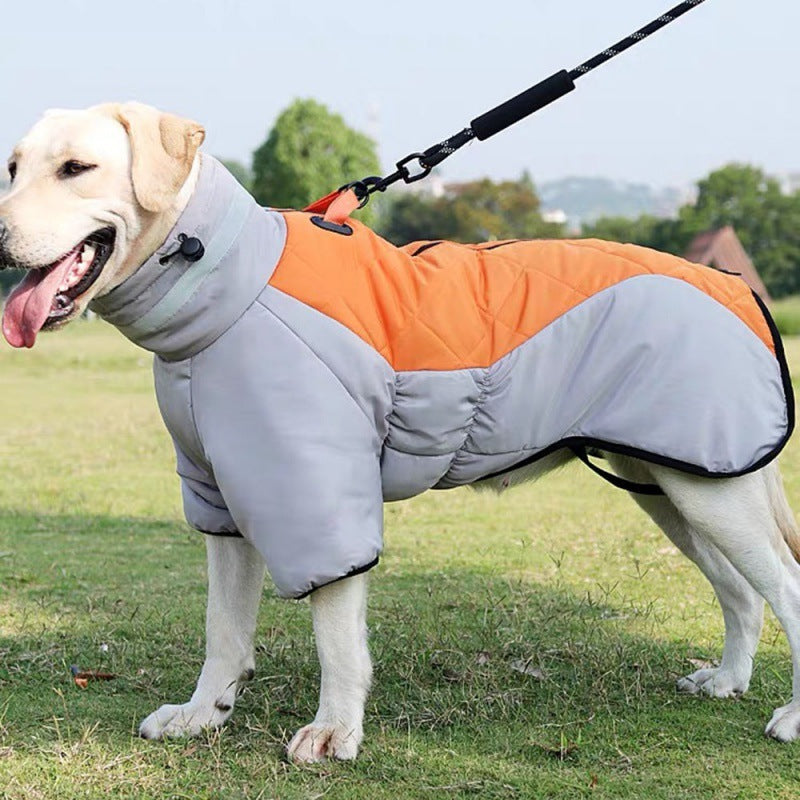 New Winter Dog Coat Waterproof Pet Clothes For Medum Large Dogs Warm Thicken Dog Vest Custome Labrador Jacket - X2-Shopping