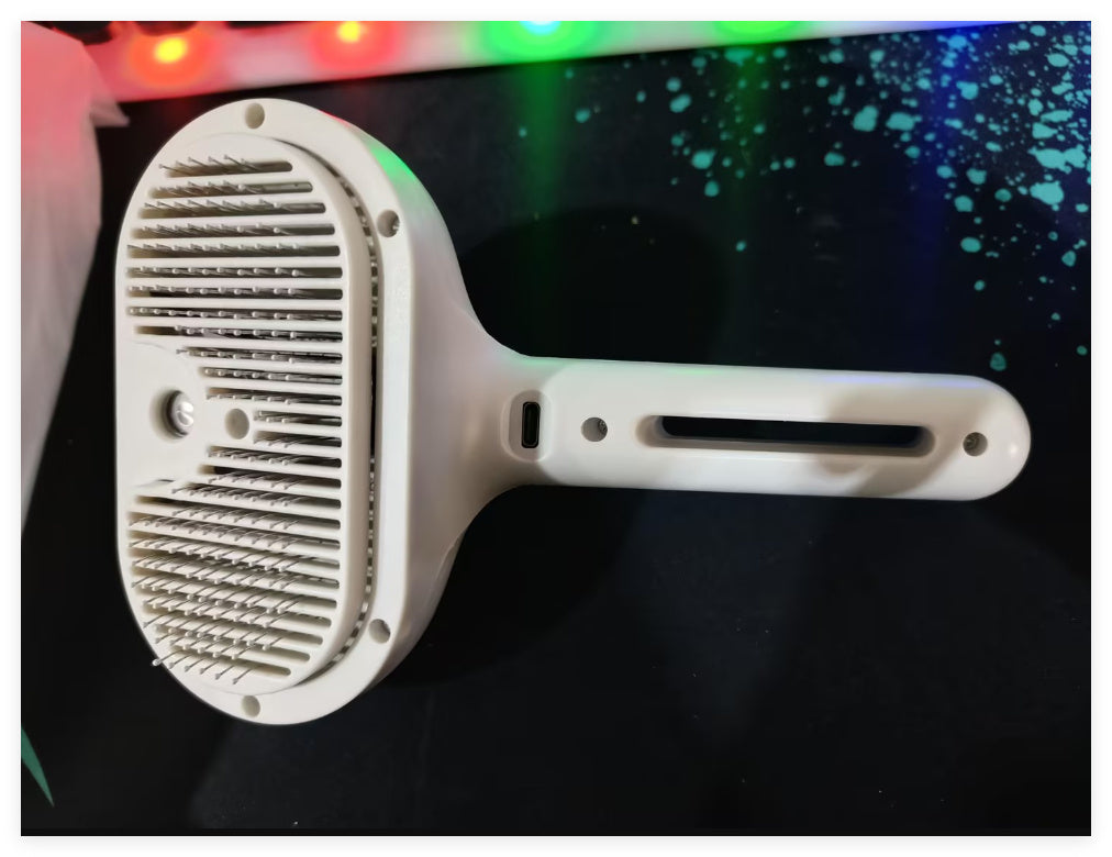 Pet Comb Self Cleaning Pets Hair Remover Brush For Dogs Grooming Tools Dematting Comb Built-in Mist Humidifier Pet Products - X2-Shopping