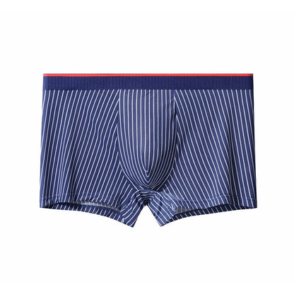 4er-Pack gestreifte nahtlose Herrenunterwäsche-Shorts