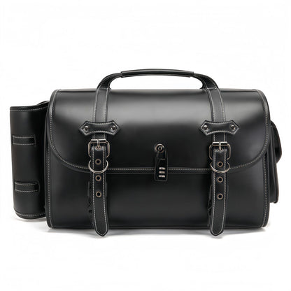 Cross-border Hot Sale Motorcycle Tail Coded Lock Of Bags And Suitcases Side Bag Prince Cruise Modified Side Bag Dark Punk